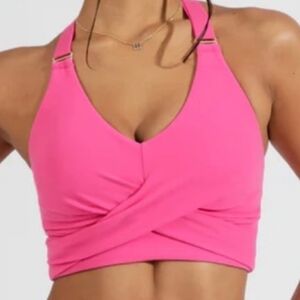 BuffBunny Hot Pink Crisscross Sports Bra